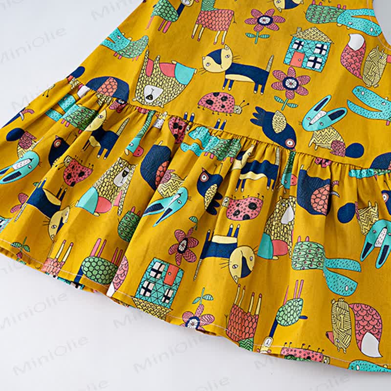 Ärmelloses Kleid mit Allover-Print für Kleinkind-Mädchen - image 7