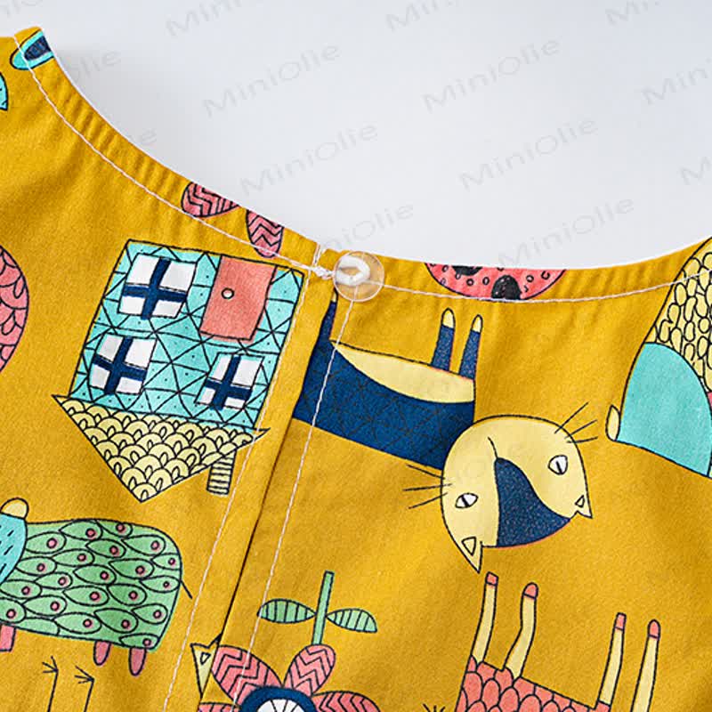 Ärmelloses Kleid mit Allover-Print für Kleinkind-Mädchen - image 8