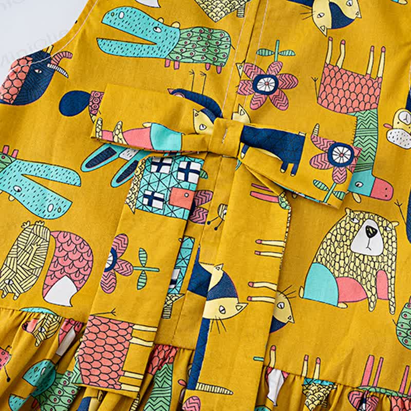 Ärmelloses Kleid mit Allover-Print für Kleinkind-Mädchen - image 9