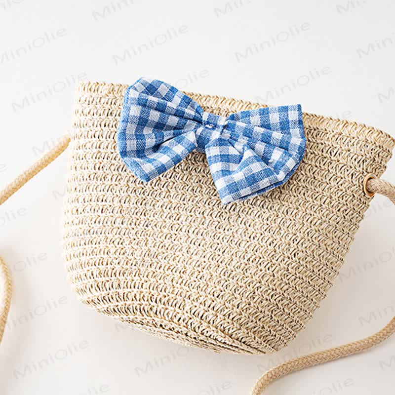 Kleinkind-Mädchen mit Gingham und Rüschen , inklusive Tasche - image 10
