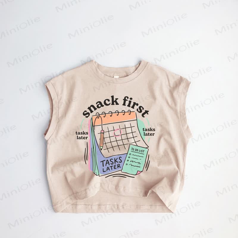 SNACK FIRST Baby Kleinkind Khaki Tanktop - Khaki - 3-5J - image 1