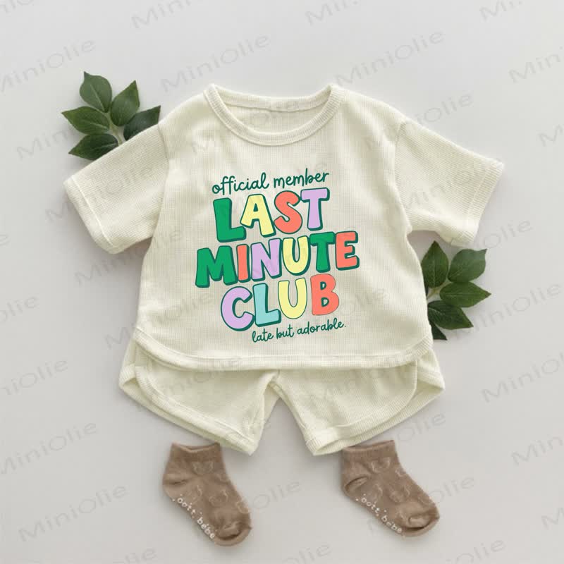 OFFICIAL MEMBER LATE BUT ADORABLE LAST MINUTE CLUB – Baby Waffel -2er- Set - Aprikose - 2-3J - image 1
