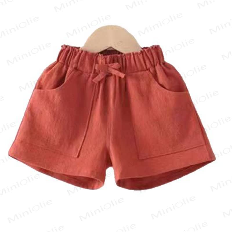 Shorts für Kleinkind , Einfarbig, mit Schleife und Tasche - image 3