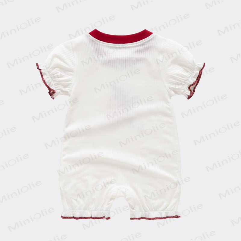 Baby Erdbeere Gerippt - Strampler - image 2