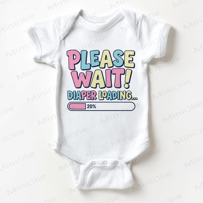 Bodysuit PLEASE WAIT! DIAPER LOADING... Baby - Weiß - 18-24M - image 1