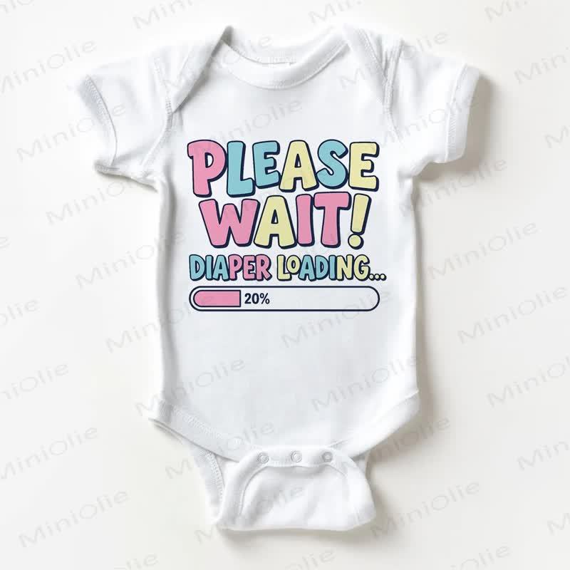 Bodysuit PLEASE WAIT! DIAPER LOADING... Baby - Weiß - 18-24M - image 1