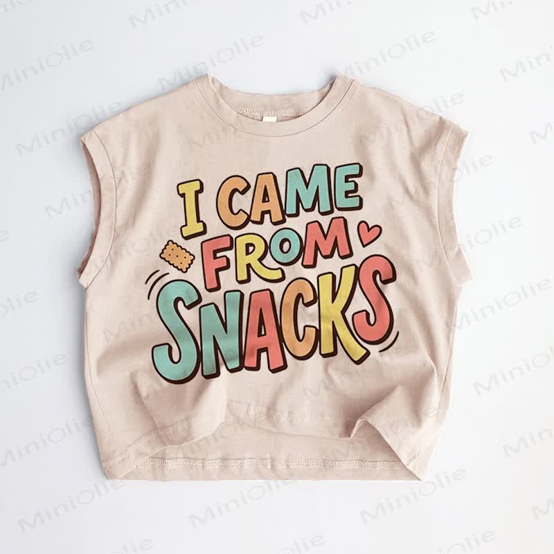 I CAME FROM SNACKS Baby Kleinkind Khaki Tanktop - Khaki - 3-5J - image 1