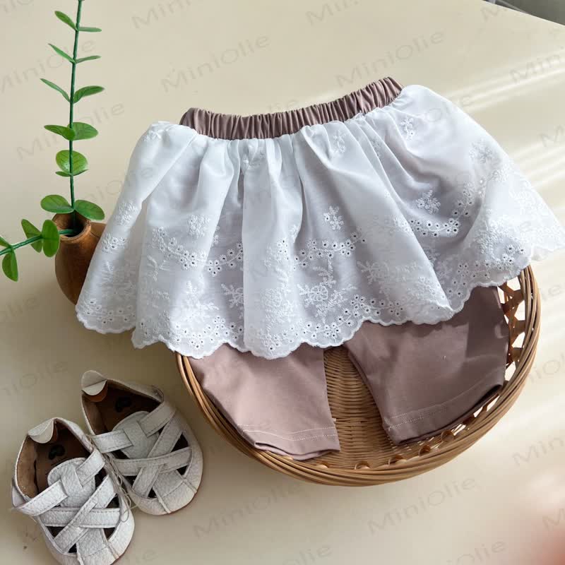Shorts mit Lace für Baby - Weiß - 3-4J - image 4