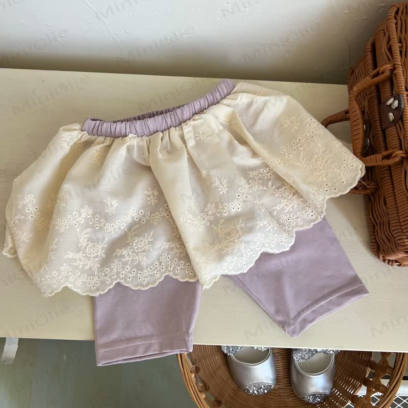 Shorts mit Lace für Baby - Grau - 3-4J - image 6