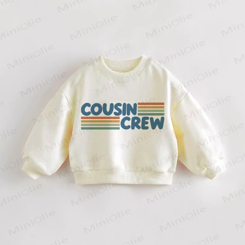 COUSIN CREW Baby Kleinkind Creme Sweatshirt - Creme - 3-5J - image 1