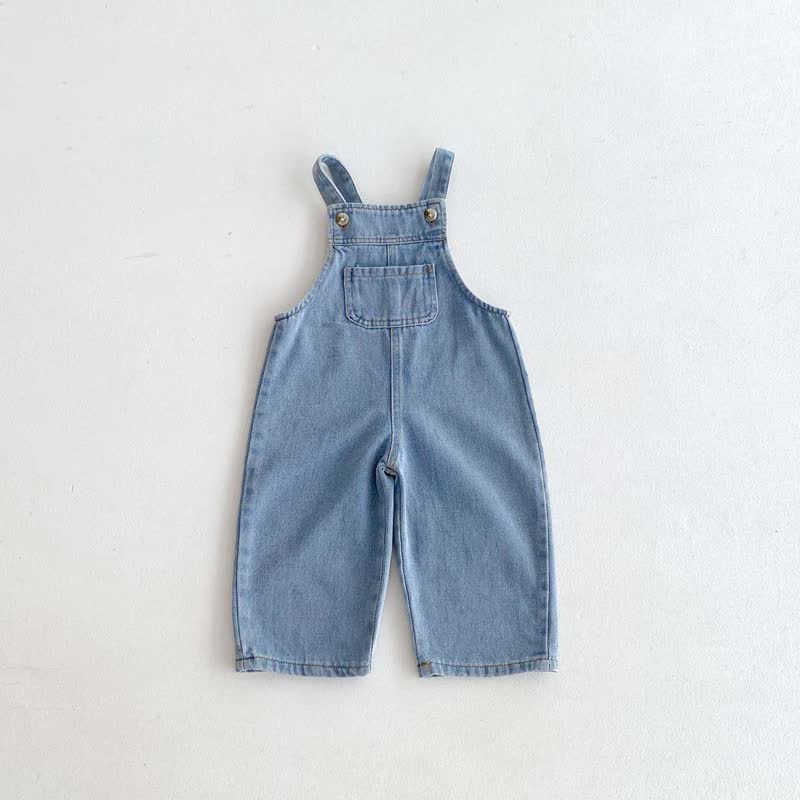 Baby Kleinkind aus Denim , Einfarbig/ Streifen - Blau - 4-5J - image 2
