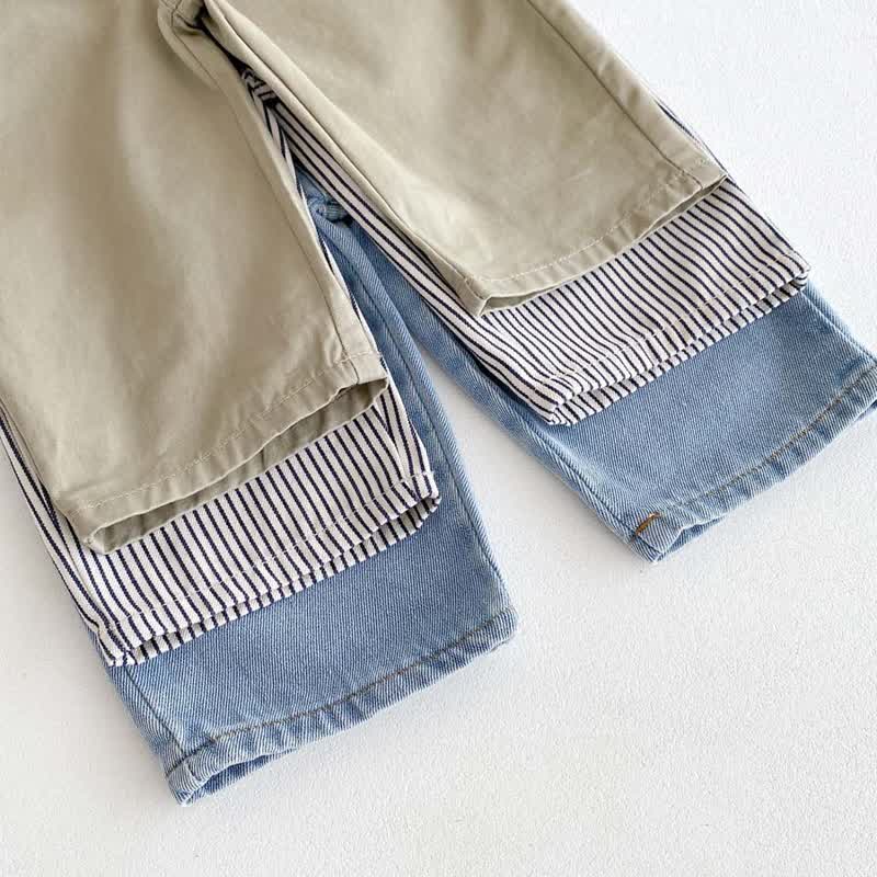 Baby Kleinkind aus Denim , Einfarbig/ Streifen - image 10