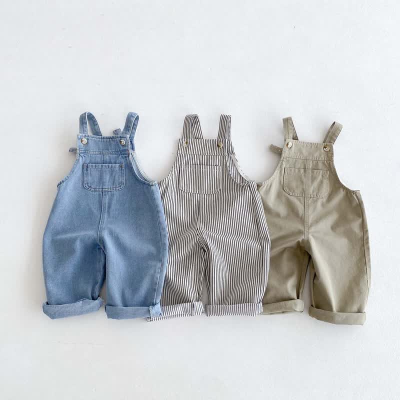 Baby Kleinkind aus Denim , Einfarbig/ Streifen - image 1
