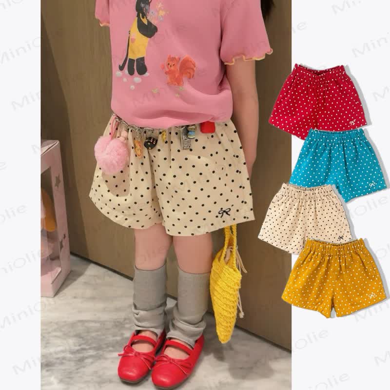 Shorts mit Polka Punkte für Kleinkind-Mädchen - image 1