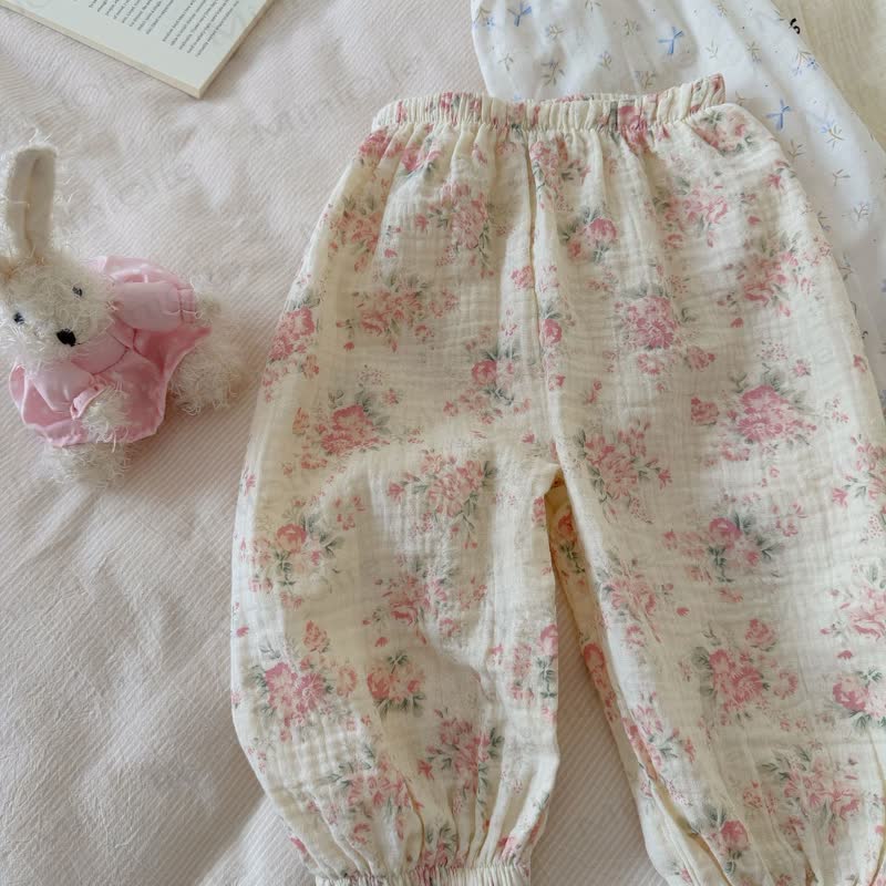Kleinkind -Loungewear - Hose aus weicher Baumwolle mit Tier - Aprikose​ - 8-9J - image 10