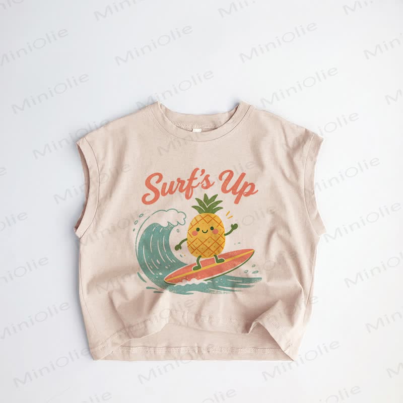 SWIT'S UP Baby Kleinkind Ananas Khaki Tanktop - Khaki - 3-5J - image 1