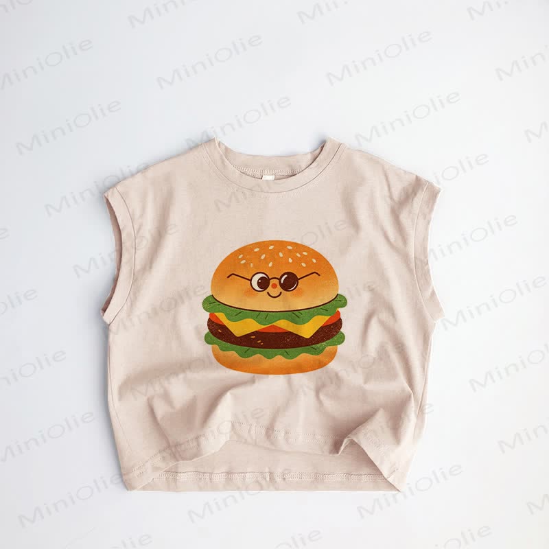 Baby Hamburger Kleinkind Khaki Tanktop - Khaki - 3-5J - image 1