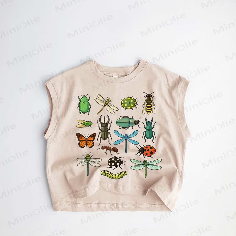 Baby Kleinkind Tanktop mit Insekt, khakifarben - Khaki - 3-5J - image 1