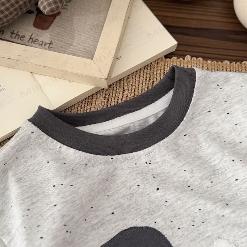 Zweiteiliges Set für Kleinkind-Jungen : T-Shirt und Shorts mit Dino -Print aus reiner Baumwolle - image 5