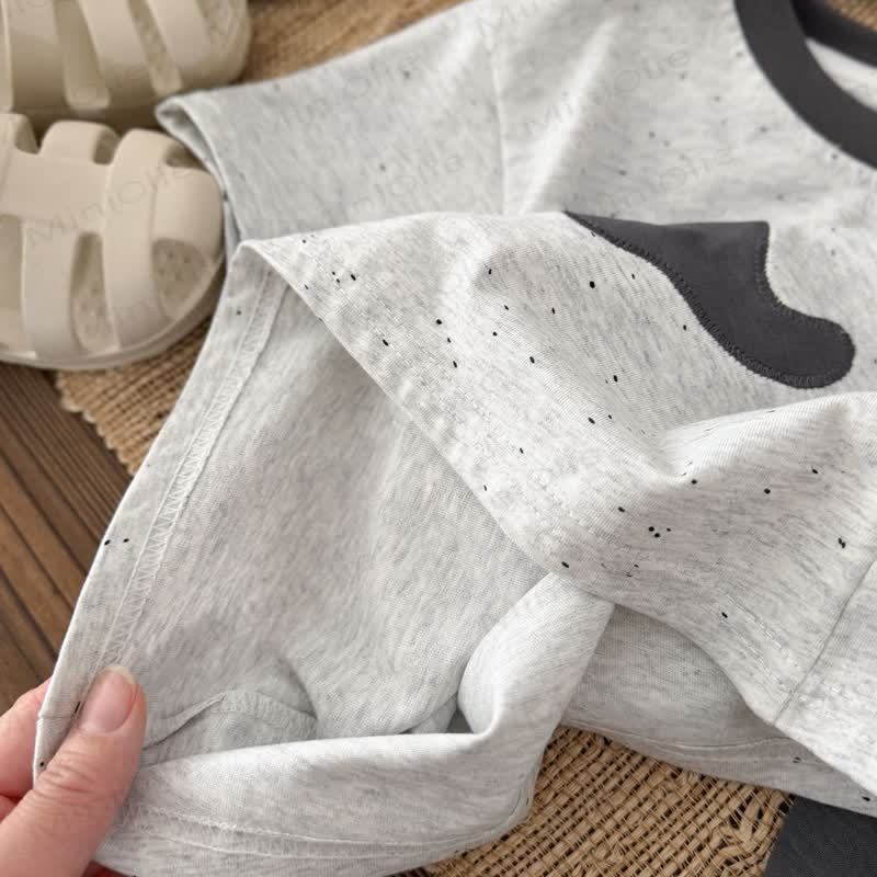 Zweiteiliges Set für Kleinkind-Jungen : T-Shirt und Shorts mit Dino -Print aus reiner Baumwolle - image 7