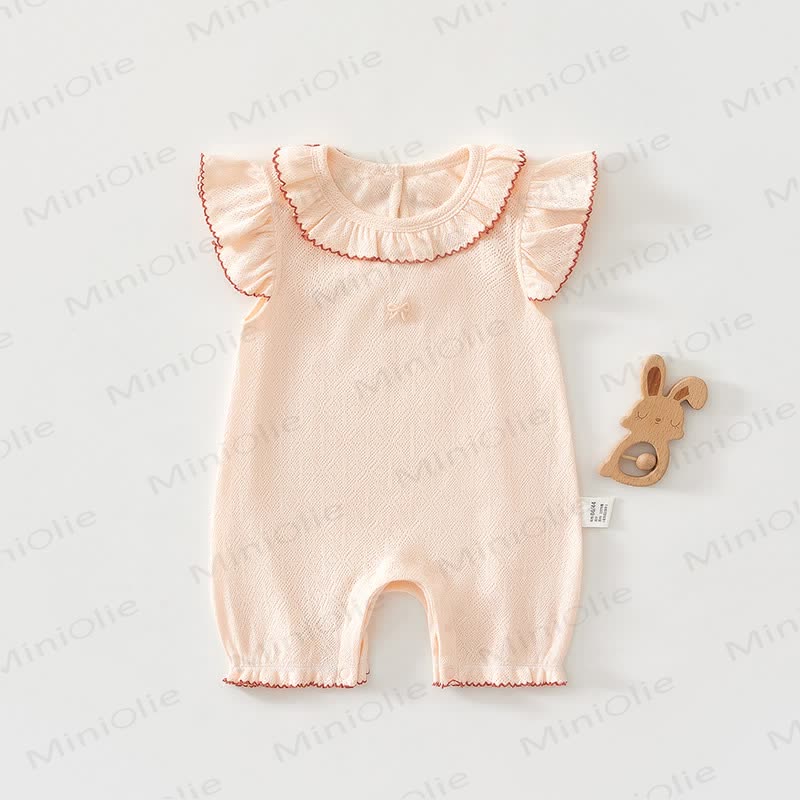 Strickstrampler mit Stricken für Baby - Orange - 18-24M - image 4