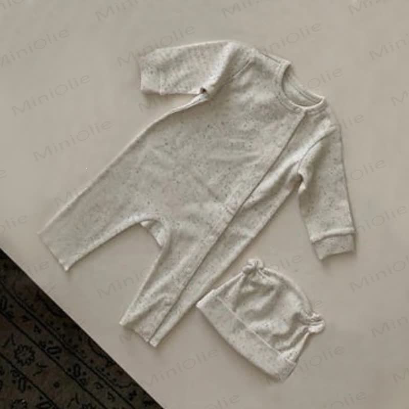 Baby Punkte mit Punkten und Strampler Mütze - Aprikose Strampler und Mütze - 18-24M - image 6