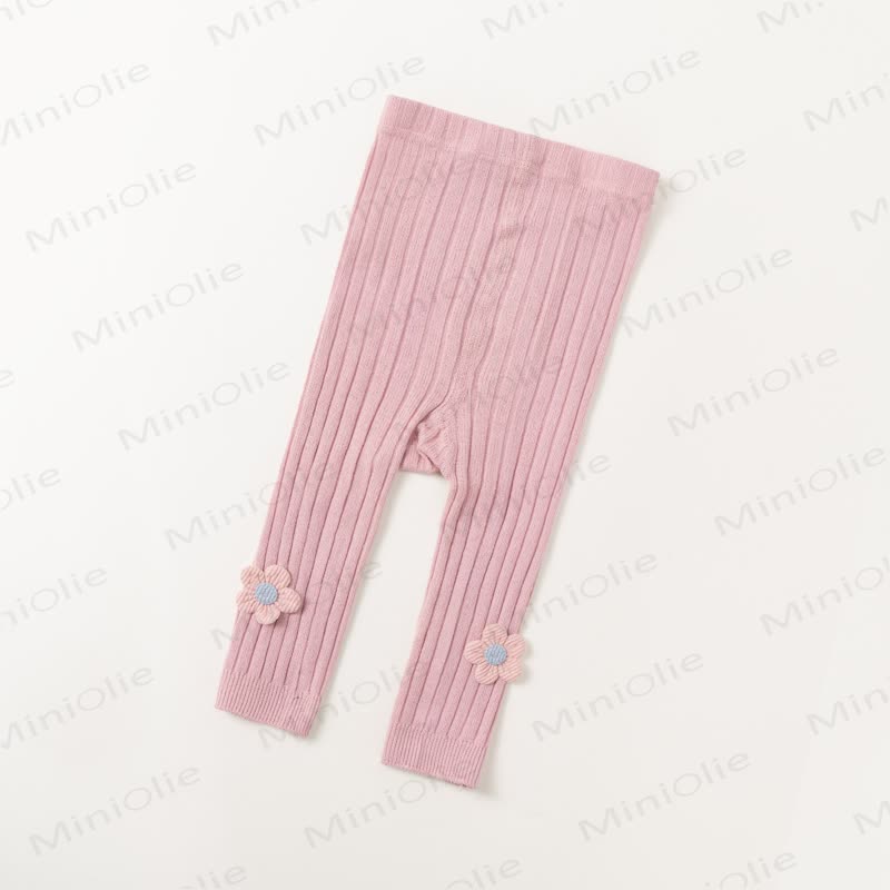 Gamaschen aus weichem Gerippt mit Stricken für Baby und Kleinkind-Mädchen - Rosa - 4-6Y - image 4
