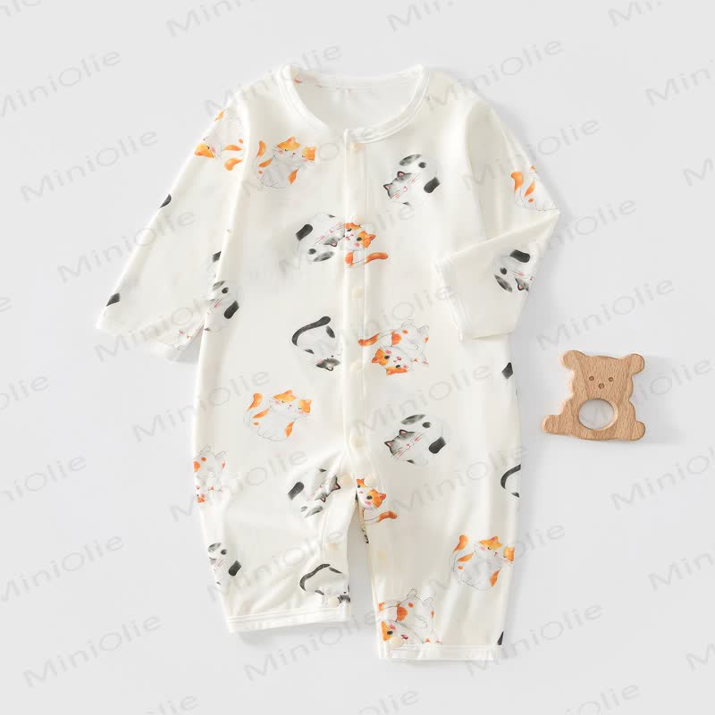 Baby Strampler mit Tier und langen Strampler - Weiß - 18-24M - image 2