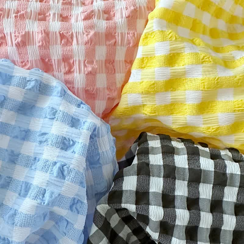 2-teiliges Set aus Gingham Tanktop und Shorts aus Gaze für Kleinkind - image 6