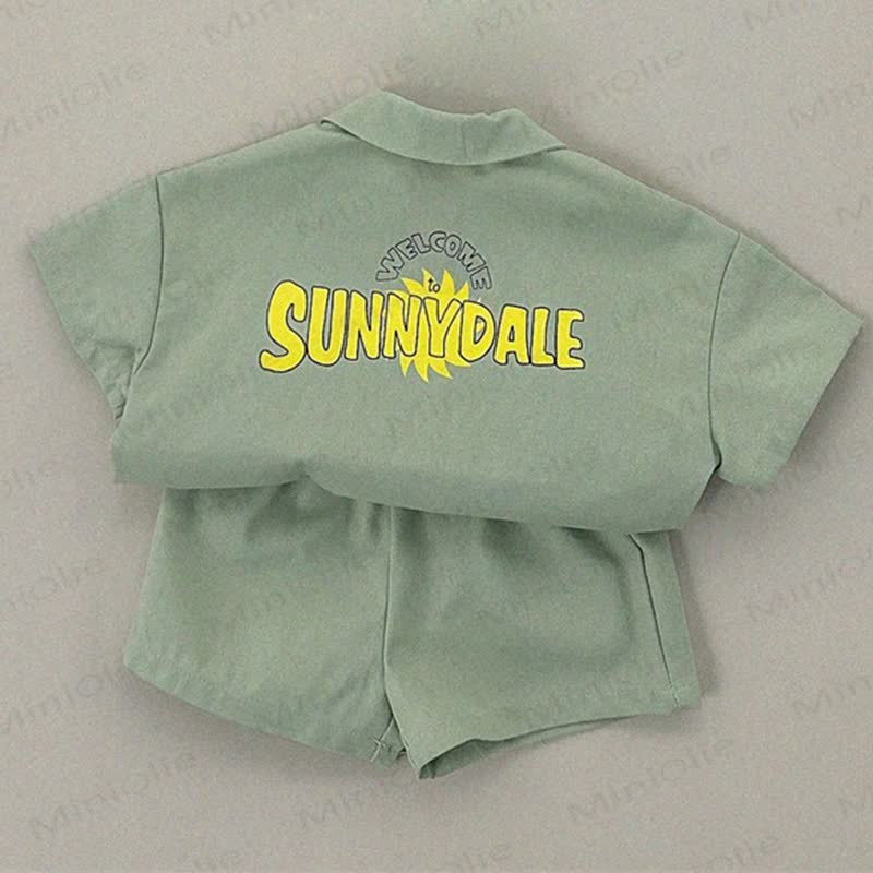 Zweiteiliges Set aus Poloshirt und Shorts für Kleinkind - Grün - 4-5J - image 2