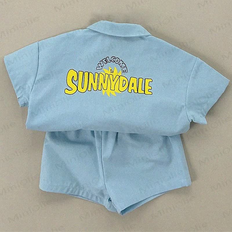 Zweiteiliges Set aus Poloshirt und Shorts für Kleinkind - Blau - 4-5J - image 3