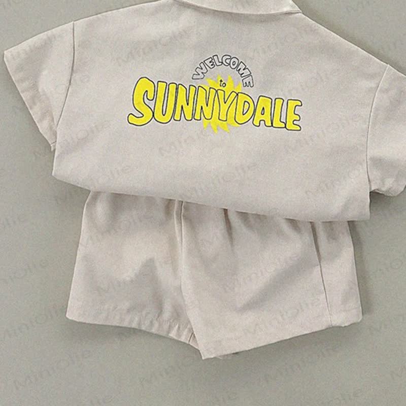 Zweiteiliges Set aus Poloshirt und Shorts für Kleinkind - Aprikose - 4-5J - image 4