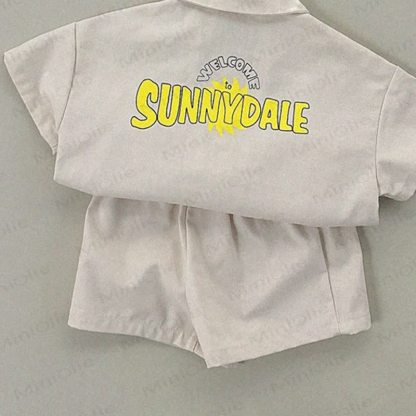 Zweiteiliges Set aus Poloshirt und Shorts für Kleinkind - Aprikose - 4-5J - image 4