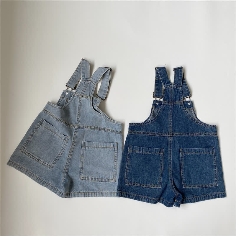 Overalls aus Denim, Einfarbig, mit Taschen für Kleinkind und Baby - image 5
