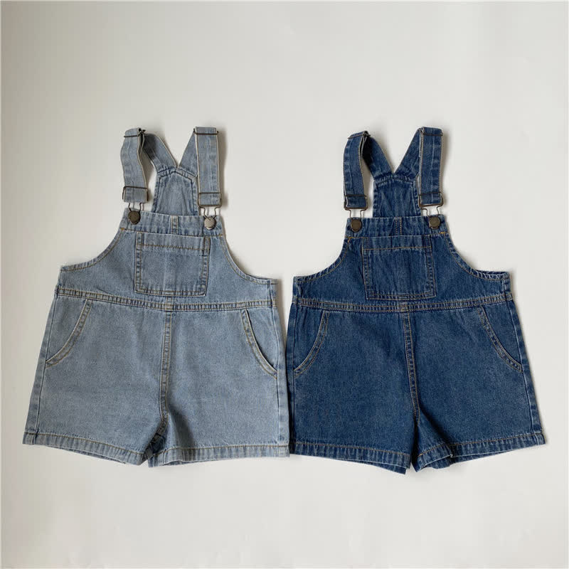 Overalls aus Denim, Einfarbig, mit Taschen für Kleinkind und Baby - image 4