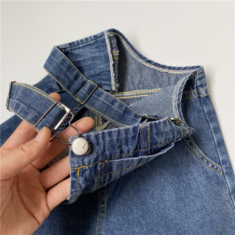 Overalls aus Denim, Einfarbig, mit Taschen für Kleinkind und Baby - image 6
