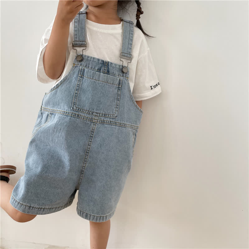 Overalls aus Denim, Einfarbig, mit Taschen für Kleinkind und Baby - image 8