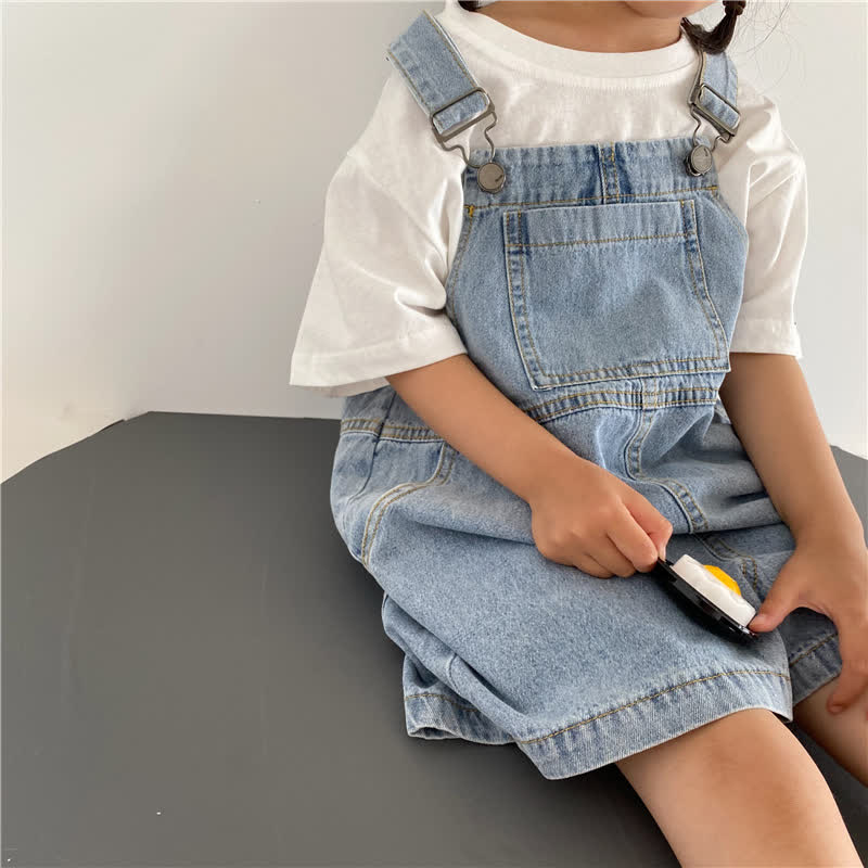 Overalls aus Denim, Einfarbig, mit Taschen für Kleinkind und Baby - image 10