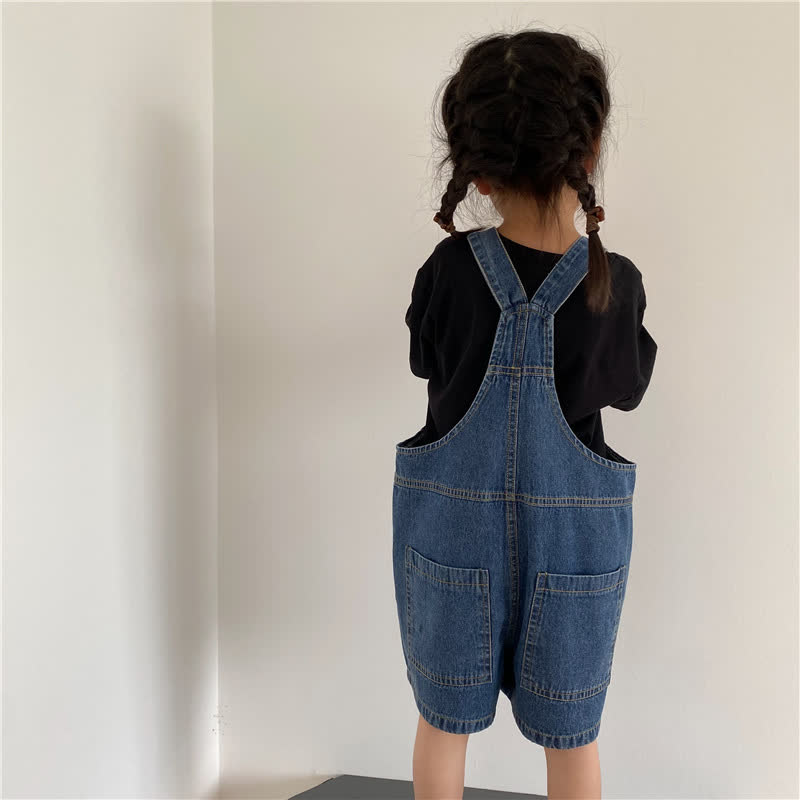 Overalls aus Denim, Einfarbig, mit Taschen für Kleinkind und Baby - image 9