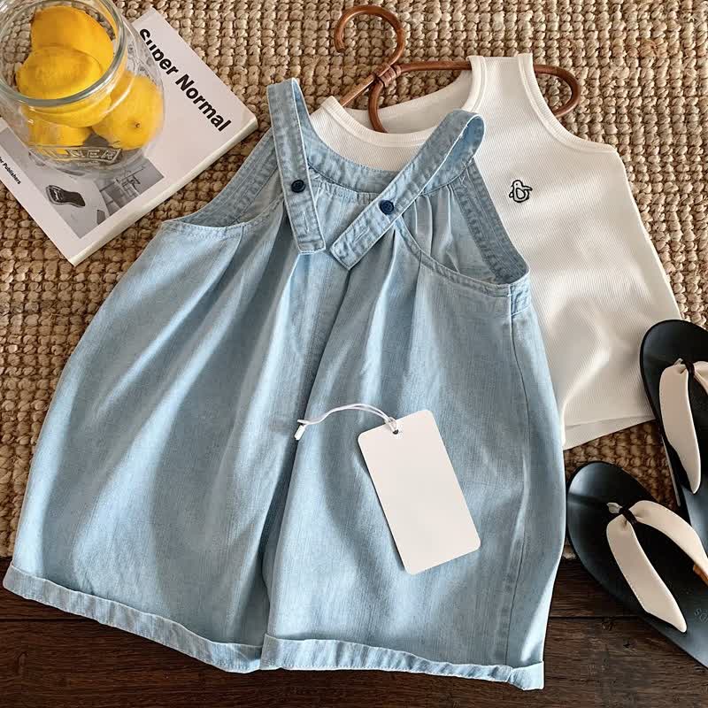 Sommer aus gewaschenem Chambray für Kleinkind und Baby - image 3