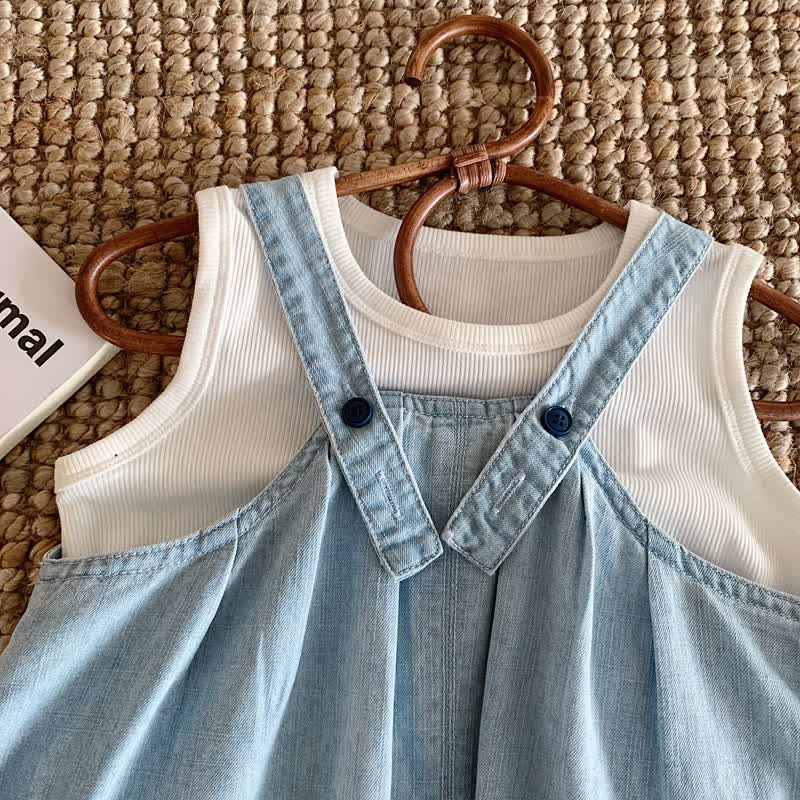 Sommer aus gewaschenem Chambray für Kleinkind und Baby - image 6