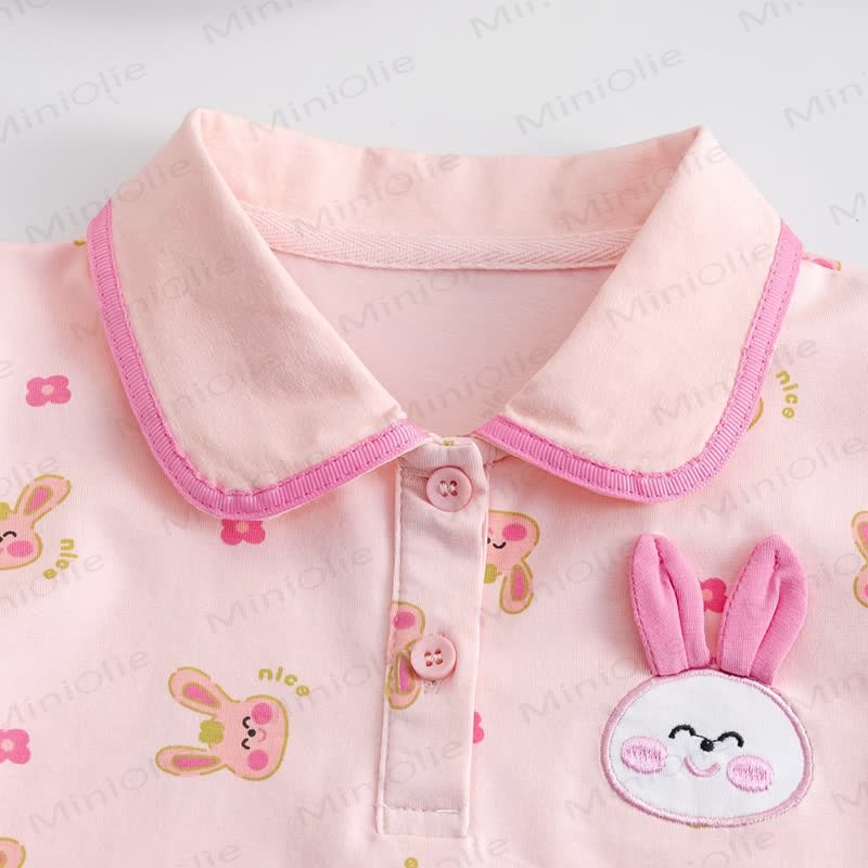 Weiches Stricken -T-Shirt für Baby mit Hase - image 6