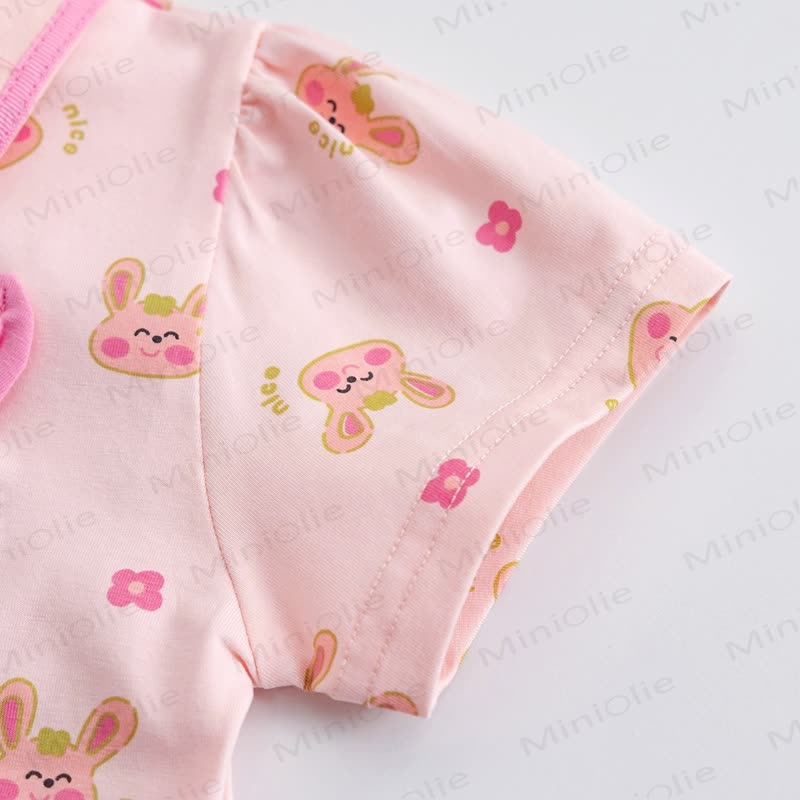 Weiches Stricken -T-Shirt für Baby mit Hase - image 8