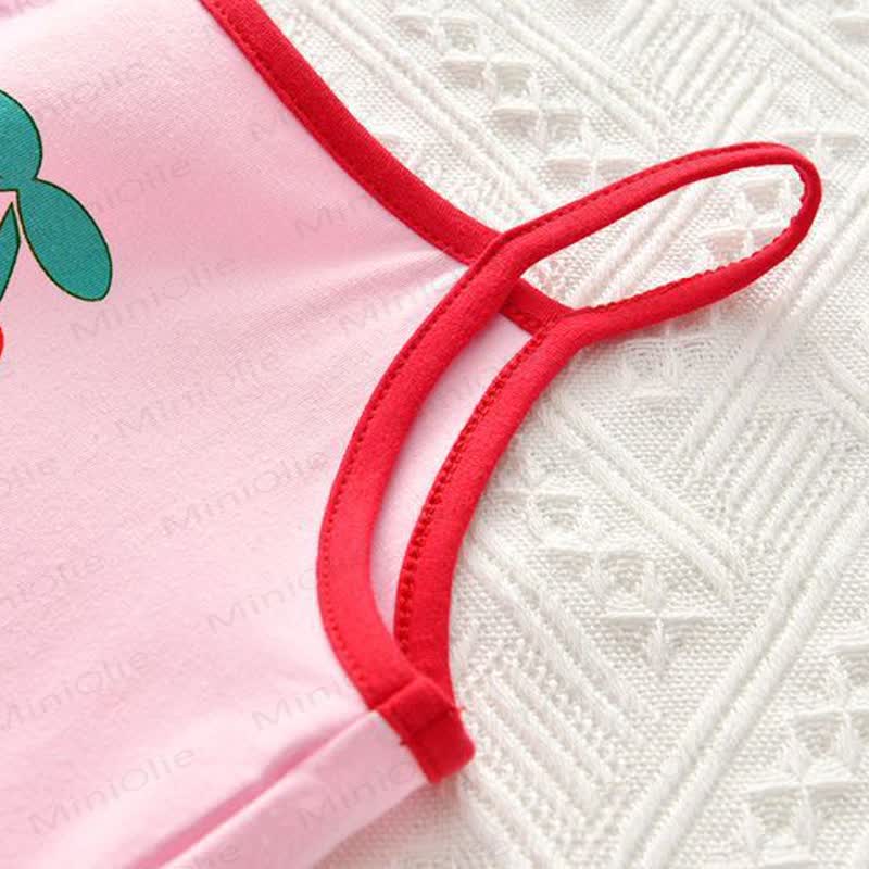 Baumwoll-Cami Spitze für Kleinkind-Mädchen mit kontrastfarbenem Obst - image 6