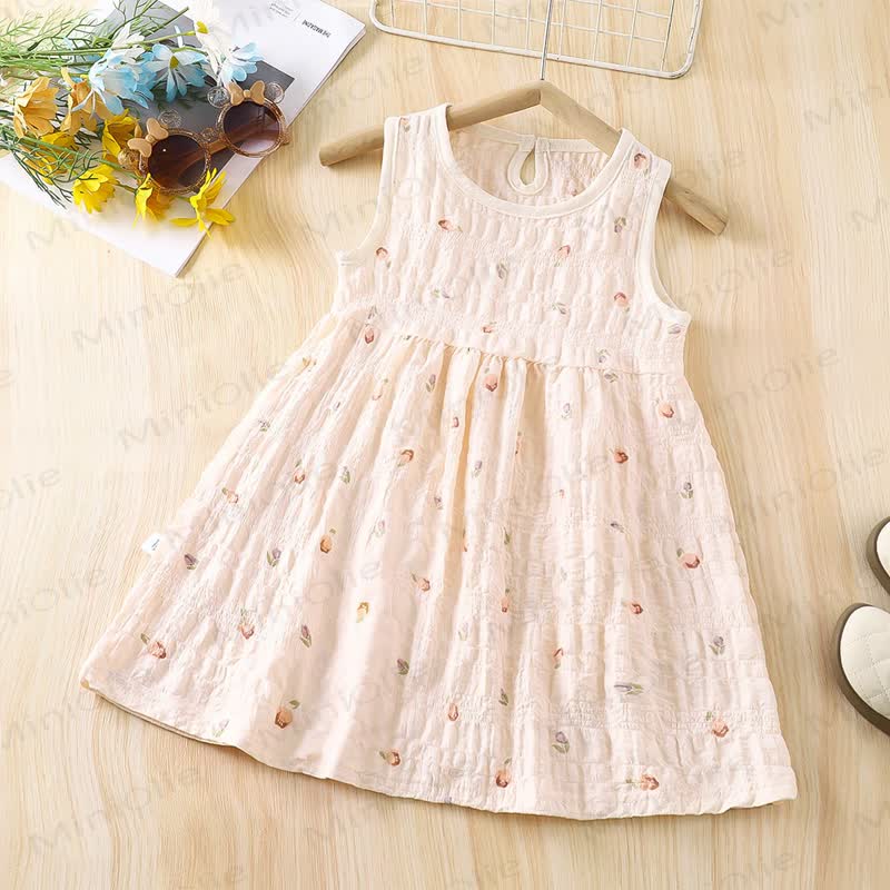 Kleid aus der Blumen für Kinder-Mädchen - Rosa Blume - 10-11J - image 3