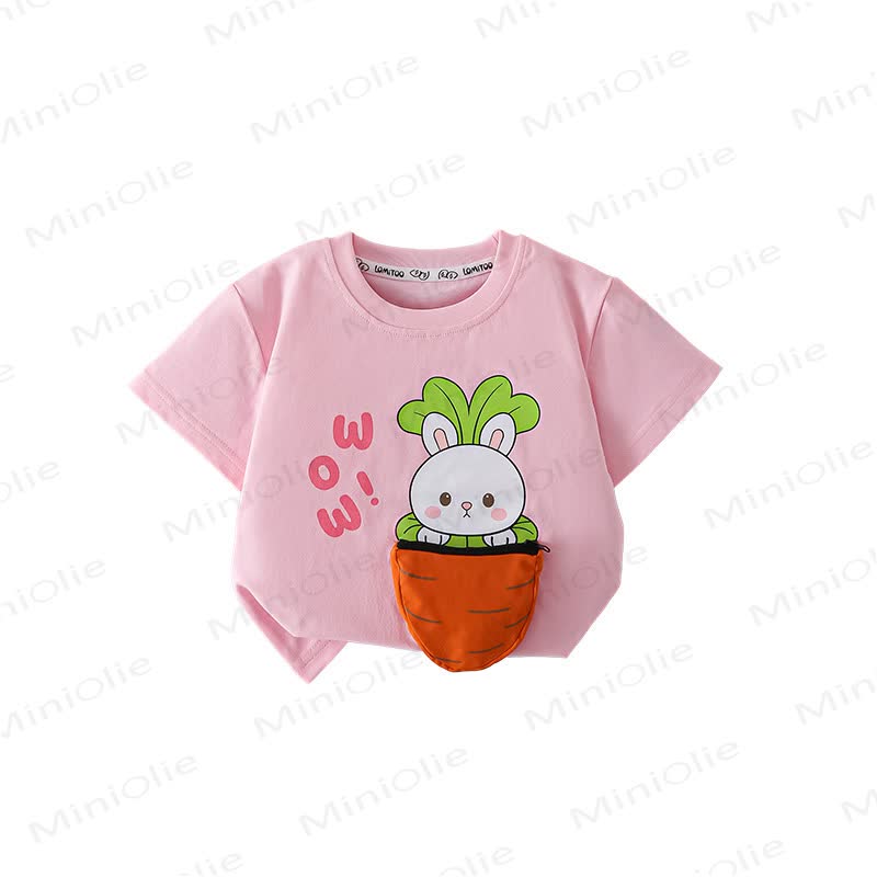 Kleinkind -T-Shirt mit Tier und Tasche - image 1