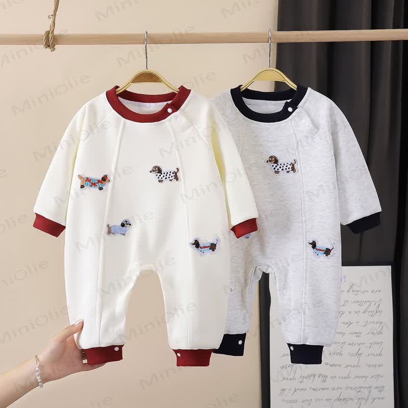 Baby Strampler mit Gestickt und langen Strampler - image 1