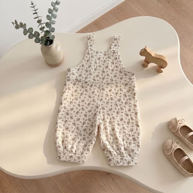 Overalls mit Blumen und Welpenmotiv für Baby und Kleinkind - image 5