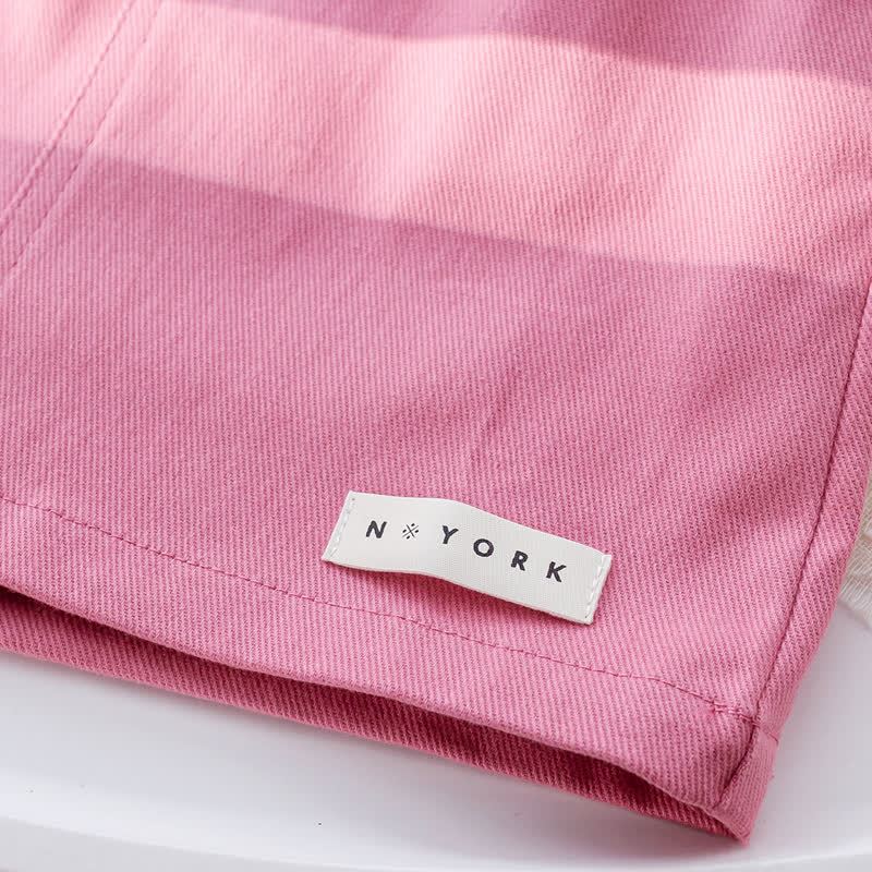 Zweiteiliges Set für Baby und Babys: Rosa Streifen Spitze und Rock mit Puffärmeln, Rosa Herz - image 13