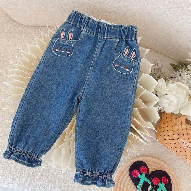 Blau Denim mit Gestickt für Kleinkind - Blau - 8-9J - image 1